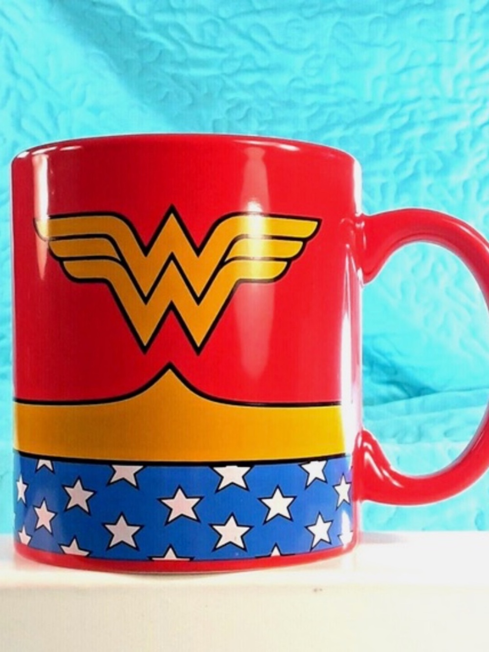 WONDER WOMAN Mug Classic Logo Large 20oz D.C. Comics NEW